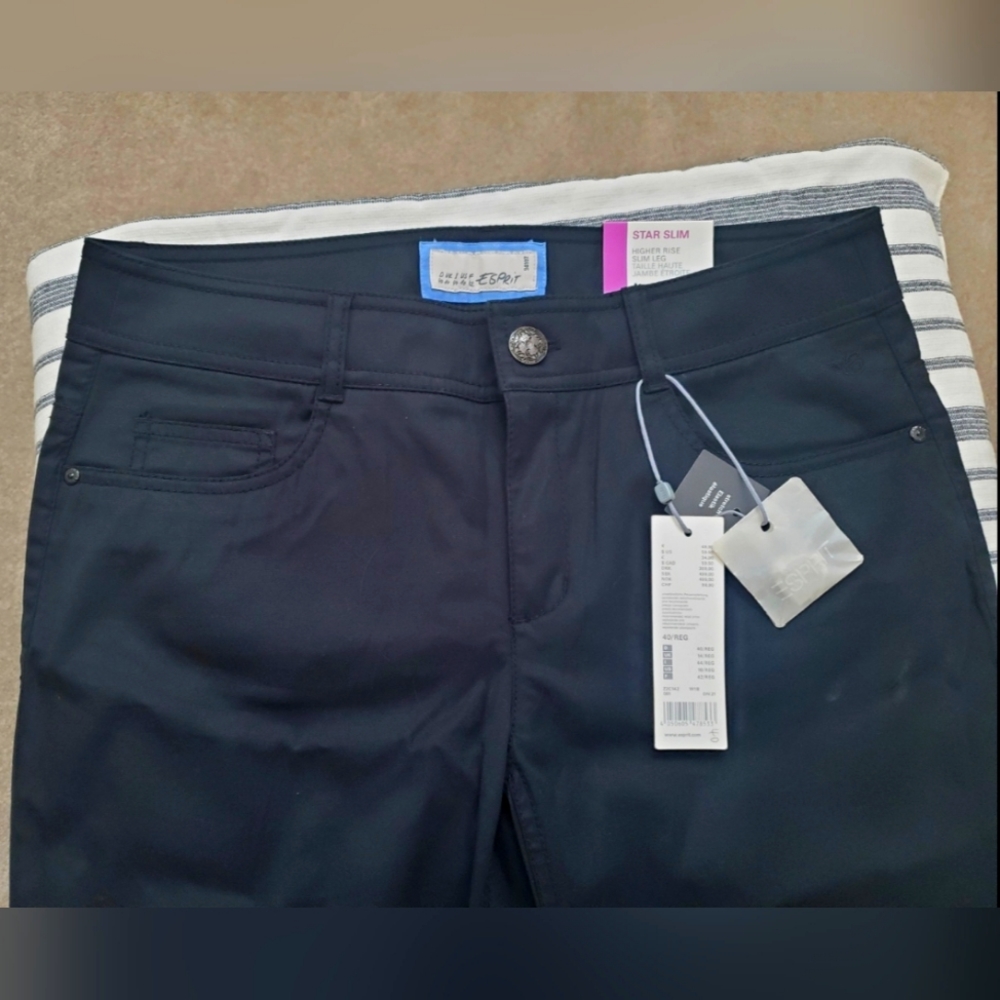 Black Esprit star slim comfortable fit pants (NWT)